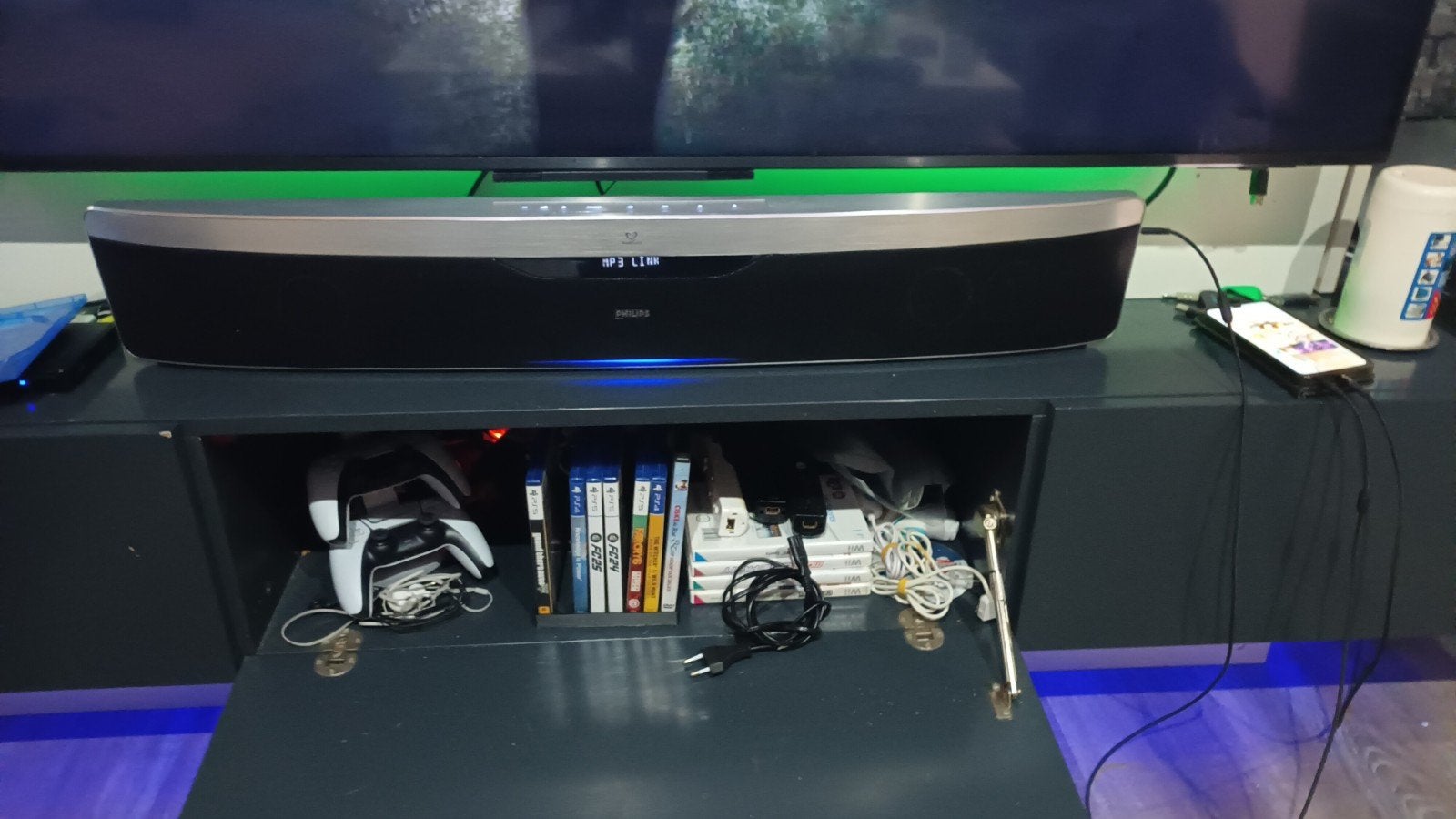 Philips HTS9140  soundbar, Ophalen, Met externe subwoofer, Gebruikt