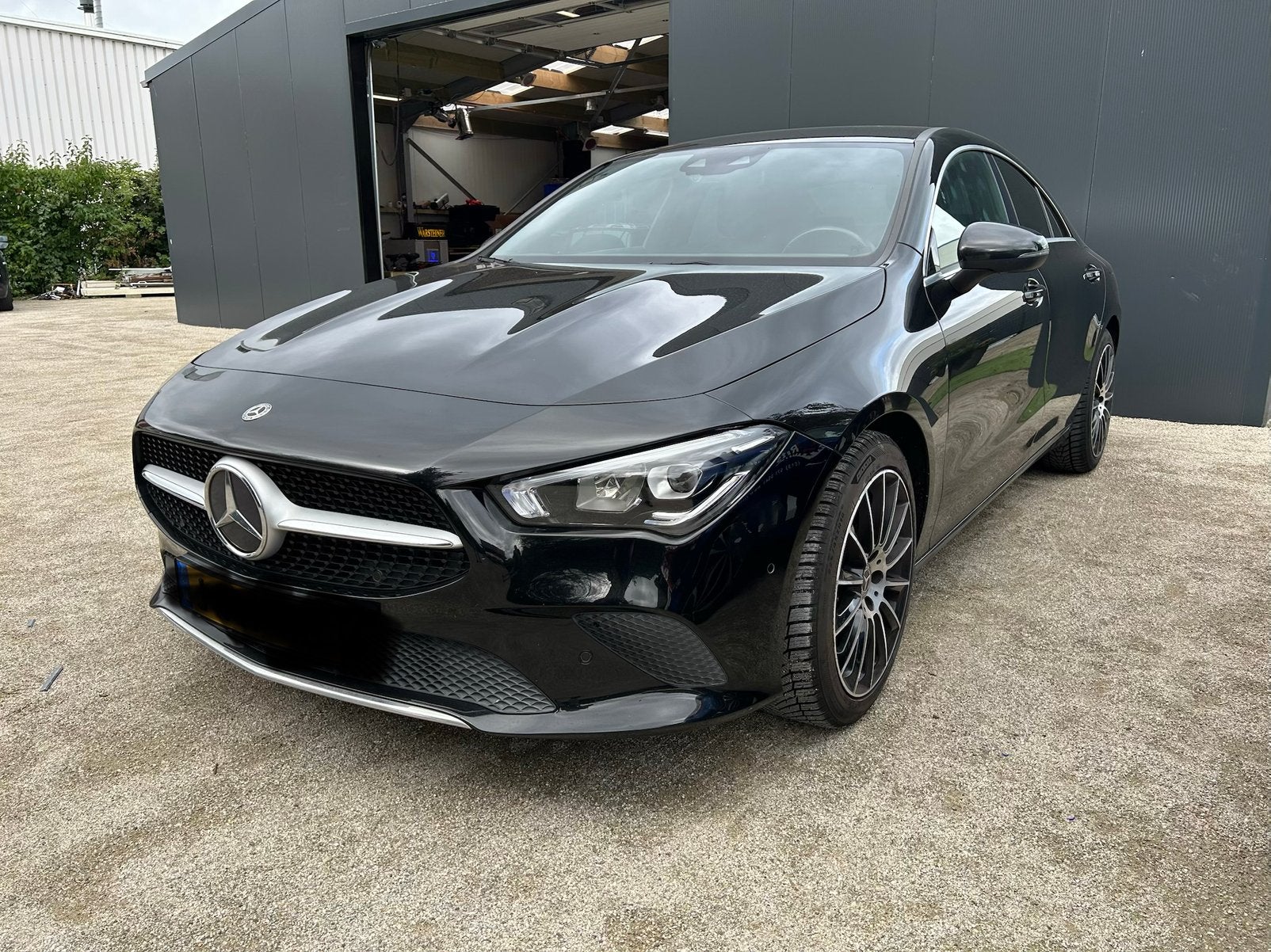 Mercedes CLA 200 nw type benzine, CLA, Bluetooth, Leder en Stof, Zwart