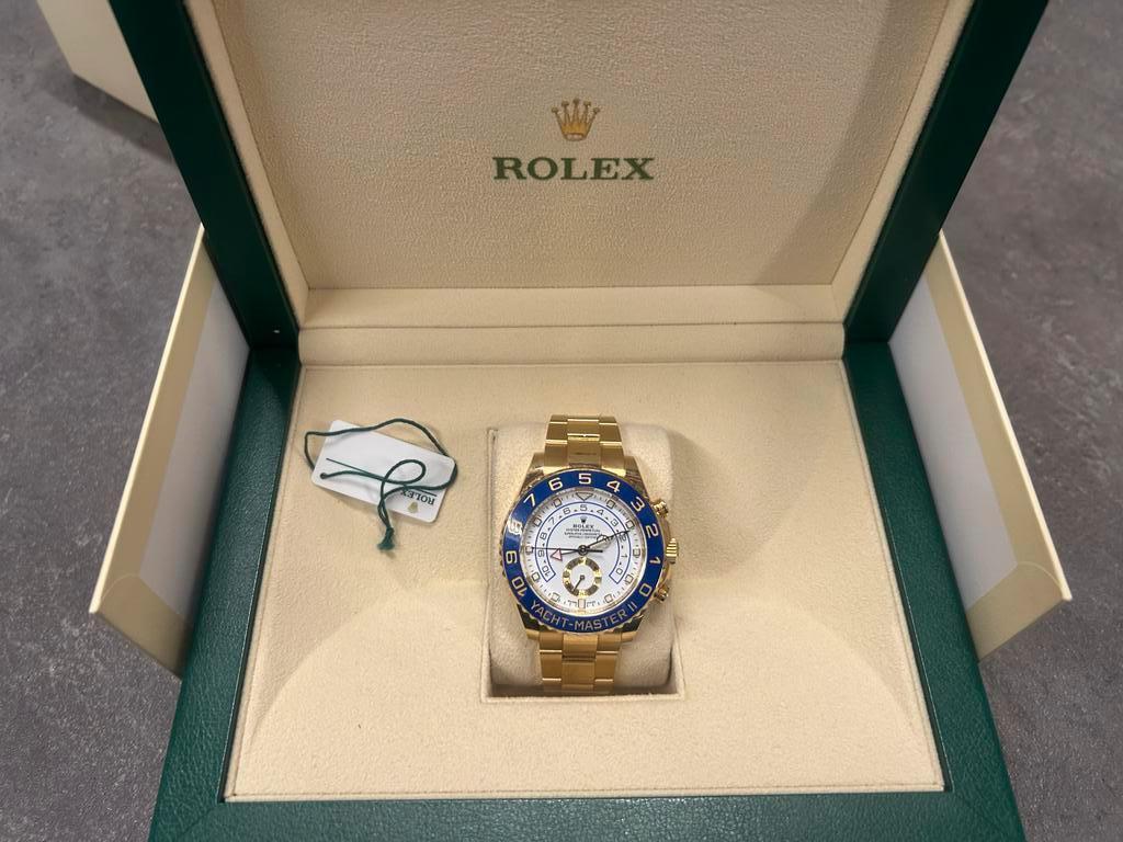 Rolex Yacht-Master II 116688  2023  Full Set Collectors item, Rolex, Polshorloge, Ophalen of Verzenden, Zo goed als nieuw