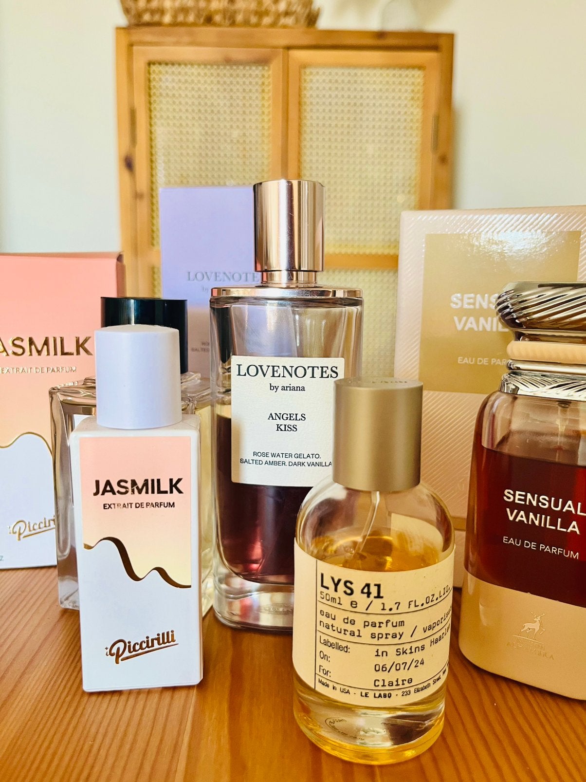 Le Labo Lys 41, Ambre Latte, Ariana Grande Angels Kiss,, Sieraden, Tassen en Uiterlijk, Ophalen of Verzenden, Zo goed als nieuw