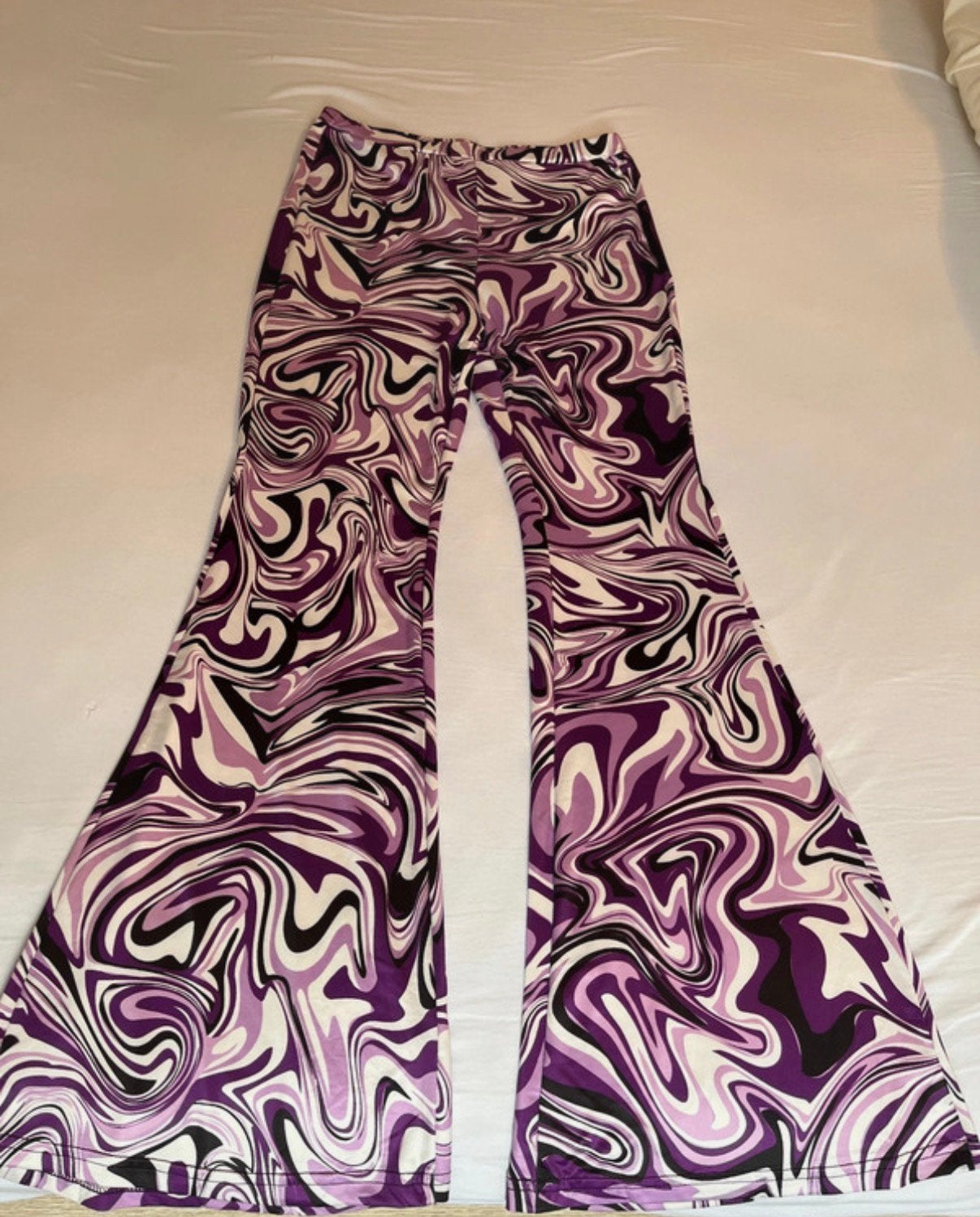 Shein flared broek maat s, Paars, Nieuw, Ophalen of Verzenden, Maat 36 (S)