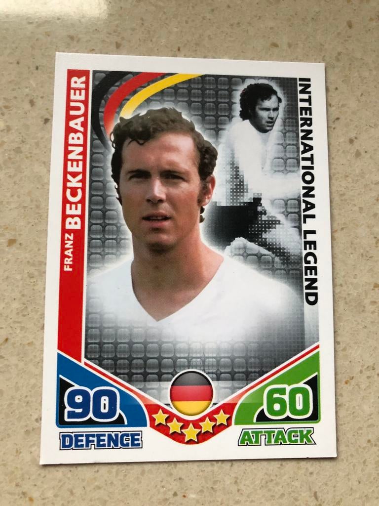 Topps Match Attax WK 2010 Franz Beckenbauer Legend, Verzamelen, Ophalen of Verzenden, Zo goed als nieuw, Buitenlandse clubs, Spelerskaart