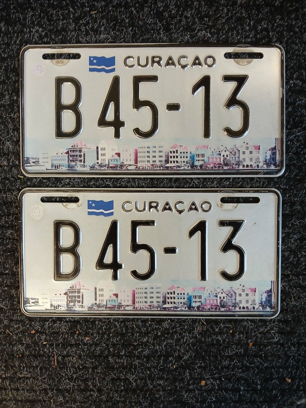 Oude set kentekenplaten curaçao, Ophalen of Verzenden, Gebruikt, Auto's