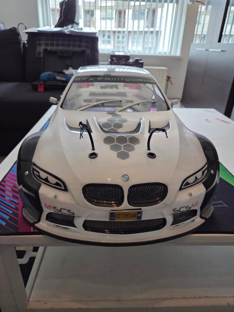 BMW M3 RC Car Body - Zo goed als nieuw FG Mecatech harm., Overige merken, Auto, 1:32 tot 1:50, Ophalen of Verzenden