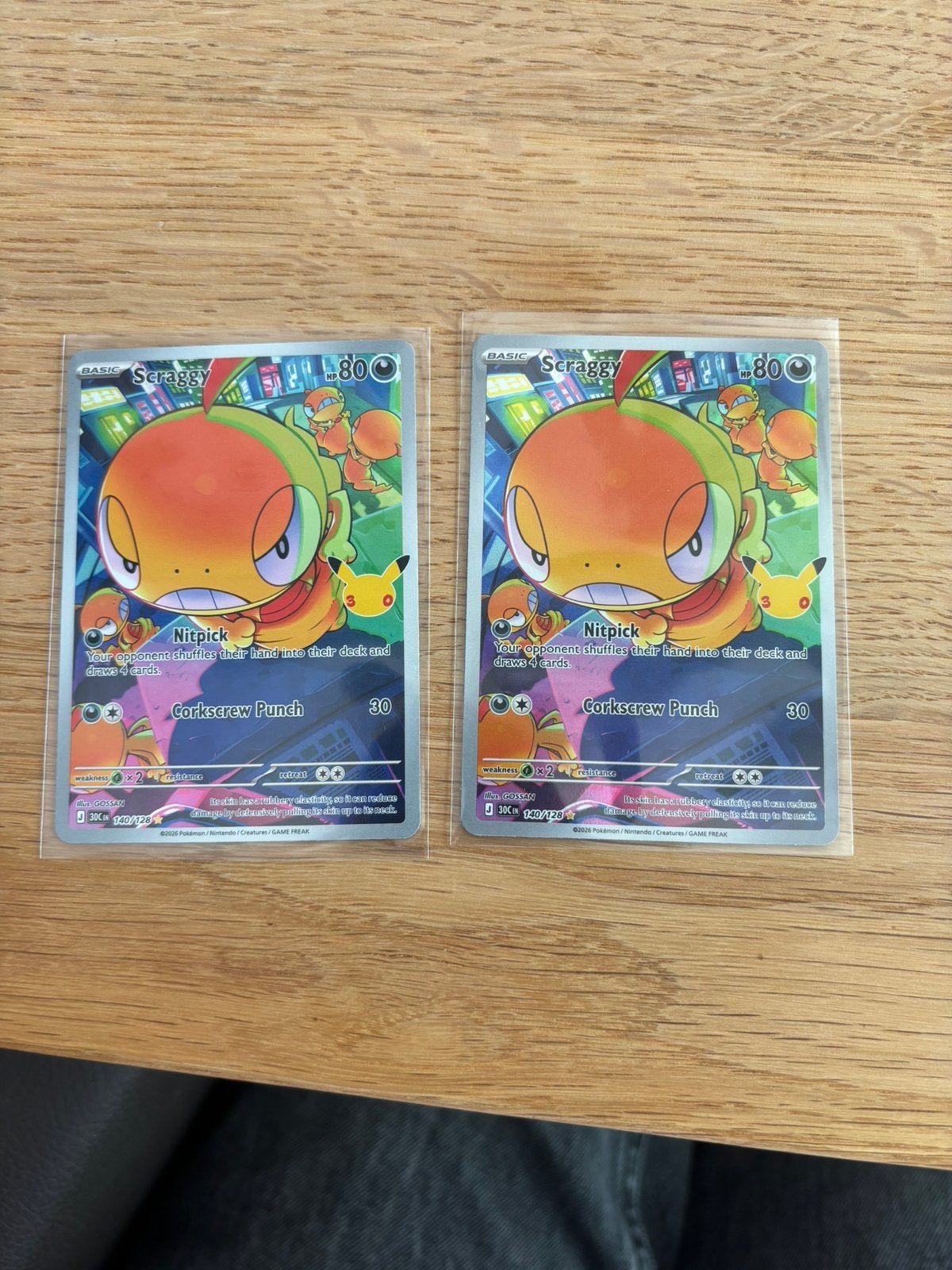 Pokemon 30th celebration scraggy IR, Ophalen of Verzenden, Nieuw