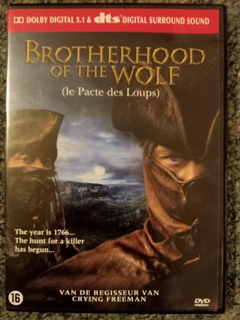 Brotherhood of the Wolf (Le Pacte des Loups) DVD, Vanaf 16 jaar, Nederlands, Ophalen of Verzenden, Zo goed als nieuw