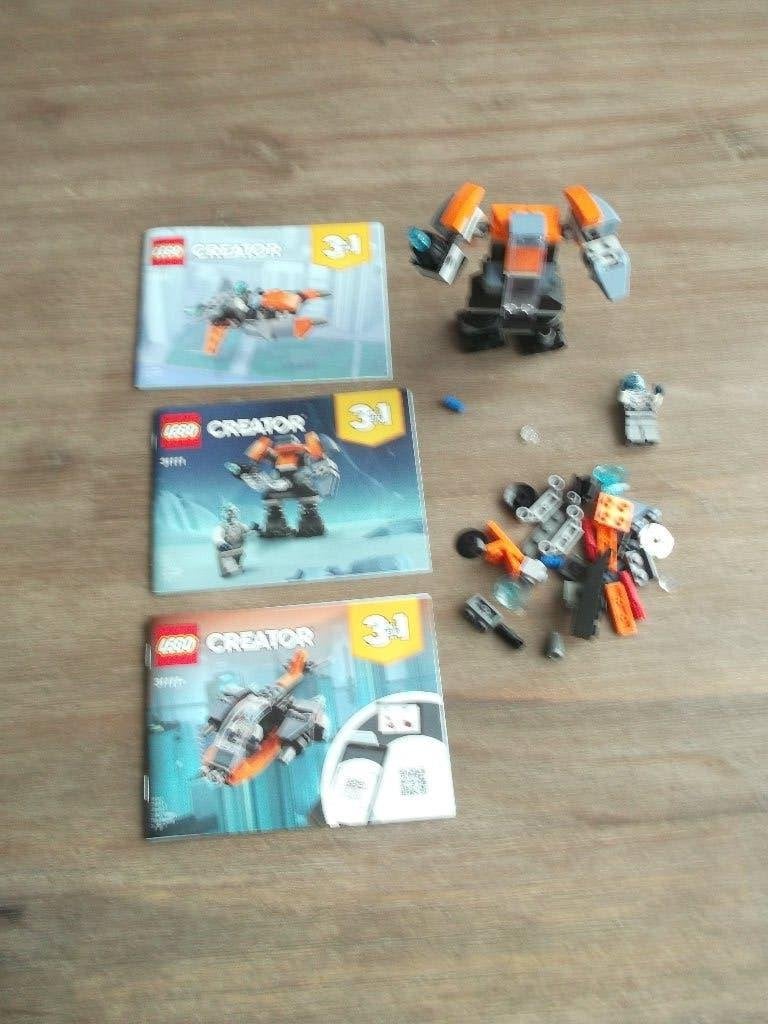 lego creator 31111 cyber drone (2021), Gebruikt, Lego, Ophalen of Verzenden, Creator