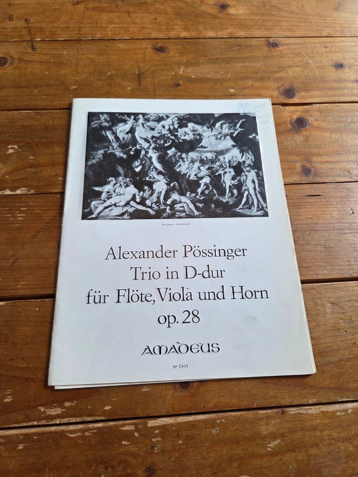 Alexander Pössinger Trio in D-dur op. 28 Fluit, Viola hoorn, Muziek en Instrumenten, Bladmuziek, Gebruikt, Verzenden, Klassiek