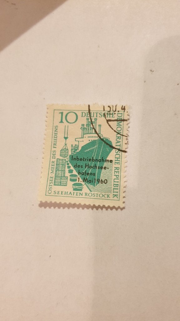 0929 duitsland inbetriebnahme des hochseehafens 1-5-1960, Verzenden, BRD