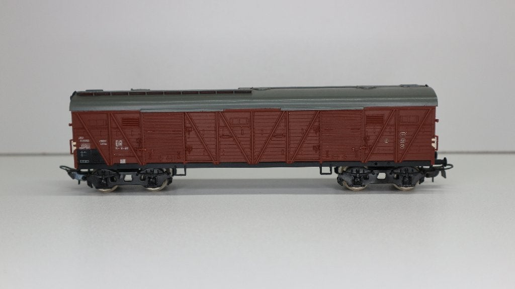 4 assige gesloten goederenwagen Deutsch Reichsbahn, Gebruikt, Gelijkstroom, Wagon, Piko