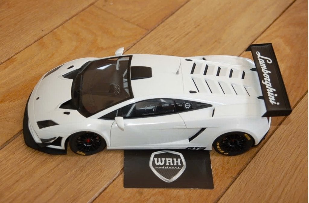 1:18 LAMBORGHINI GALLARDO GT3 wit Autoart no box WRH, Hobby en Vrije tijd, Modelauto's | 1:18, Verzenden, Zo goed als nieuw, Auto