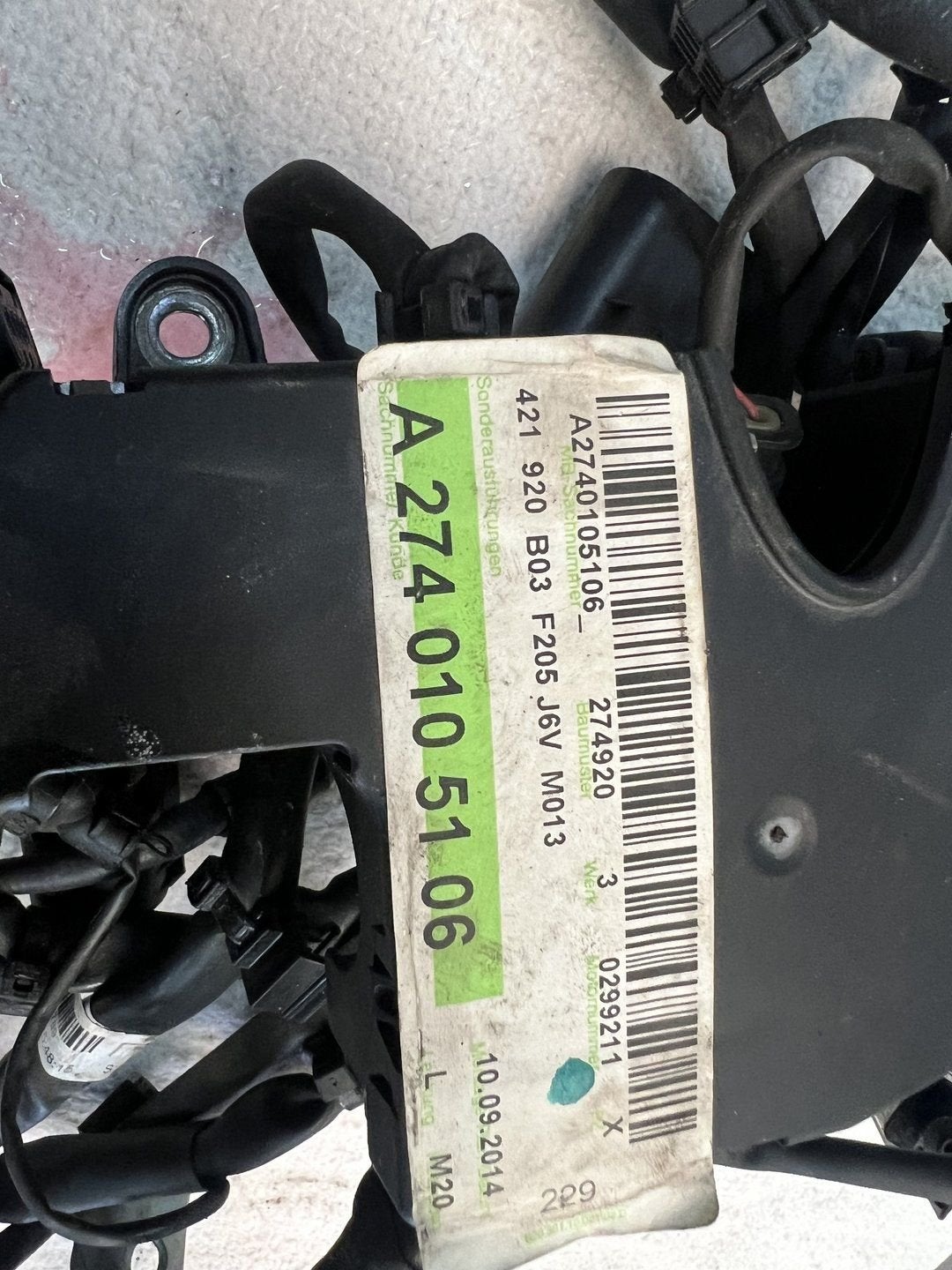 A 274 150 33 86 KABELBOOM MOTOR 274920 W205 C200, Gebruikt, -, Ophalen of Verzenden, -