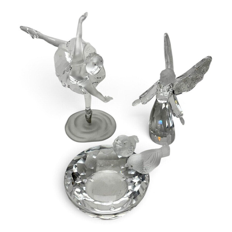 Lot Swarovski kristal (4x), alle gemerkt, Verzamelen, Ophalen of Verzenden, Gebruikt, Figuurtje