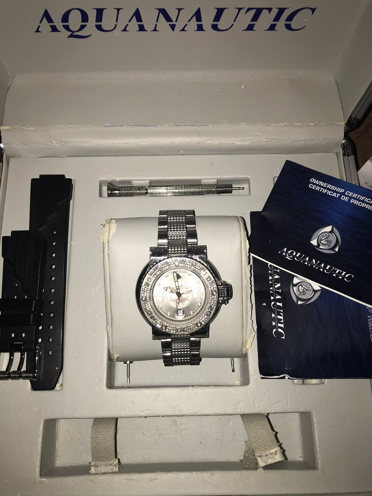 Aquanautic king sub pro diver 1000ft daydate 2k diamanten, Sieraden, Tassen en Uiterlijk, Horloges | Heren, Ophalen of Verzenden