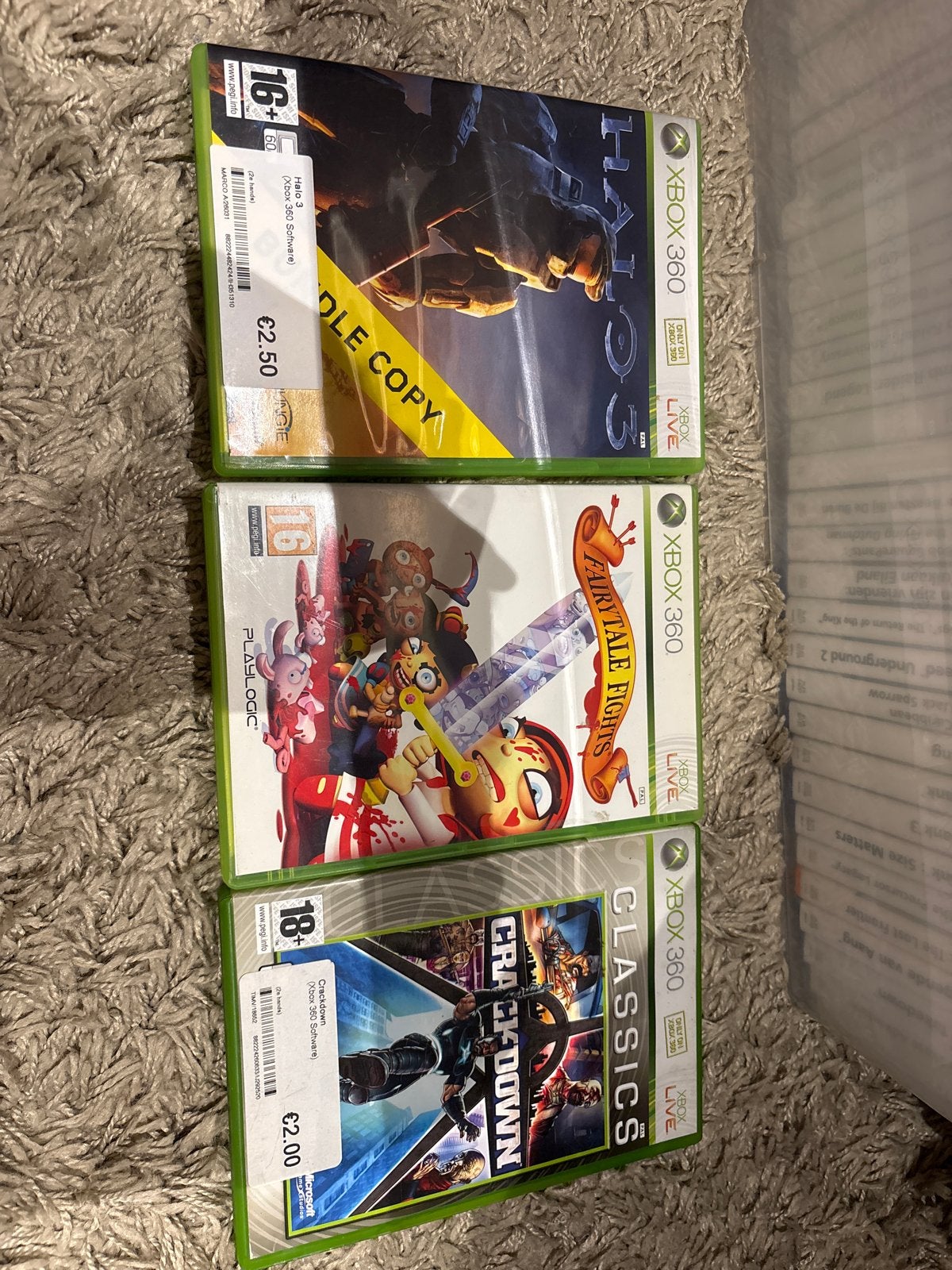 Xbox 360 Games: Halo 3, Fairytale Fights, Crackdown, Online, Gebruikt, Vanaf 18 jaar, Shooter