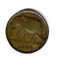 congo belge 1 franc 1949 km 26 xf, Postzegels en Munten, Munten | Afrika, Verzenden, Overige landen, Losse munt