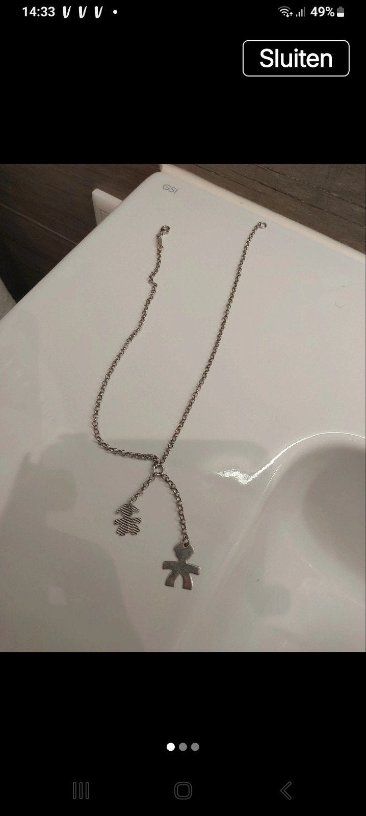 Zinzi ketting jongen meisje., Verstelbaar, Nieuw, Ophalen of Verzenden, Zilver