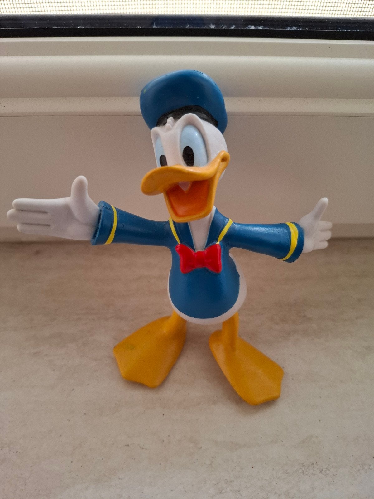 Vintage Disney Donald Duck Figuur - 12,5 cm, Ophalen of Verzenden, Gebruikt