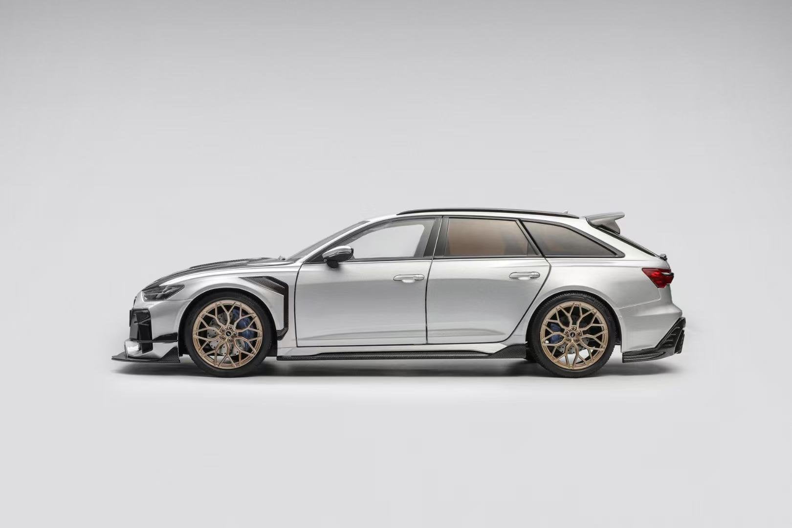 Audi RS6 DarwinPro 1:18 KiloWorks Zilver, Ophalen of Verzenden, Nieuw, Auto, Overige merken