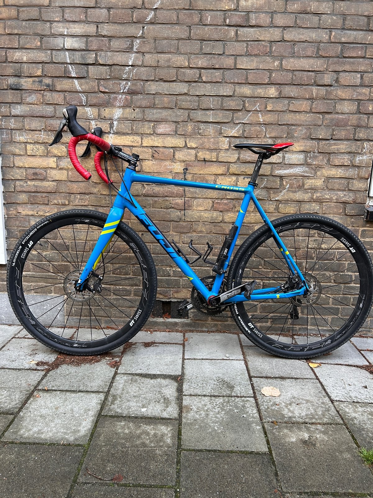 Fuji Cross racefiets/gravelbike - Blauw/Geel, 28 inch, Gebruikt, Staal, Heren