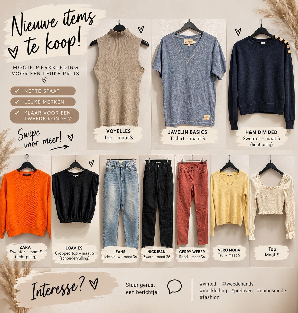 Leuke dameskleding, Kleding, Ophalen of Verzenden, Dames, Gedragen