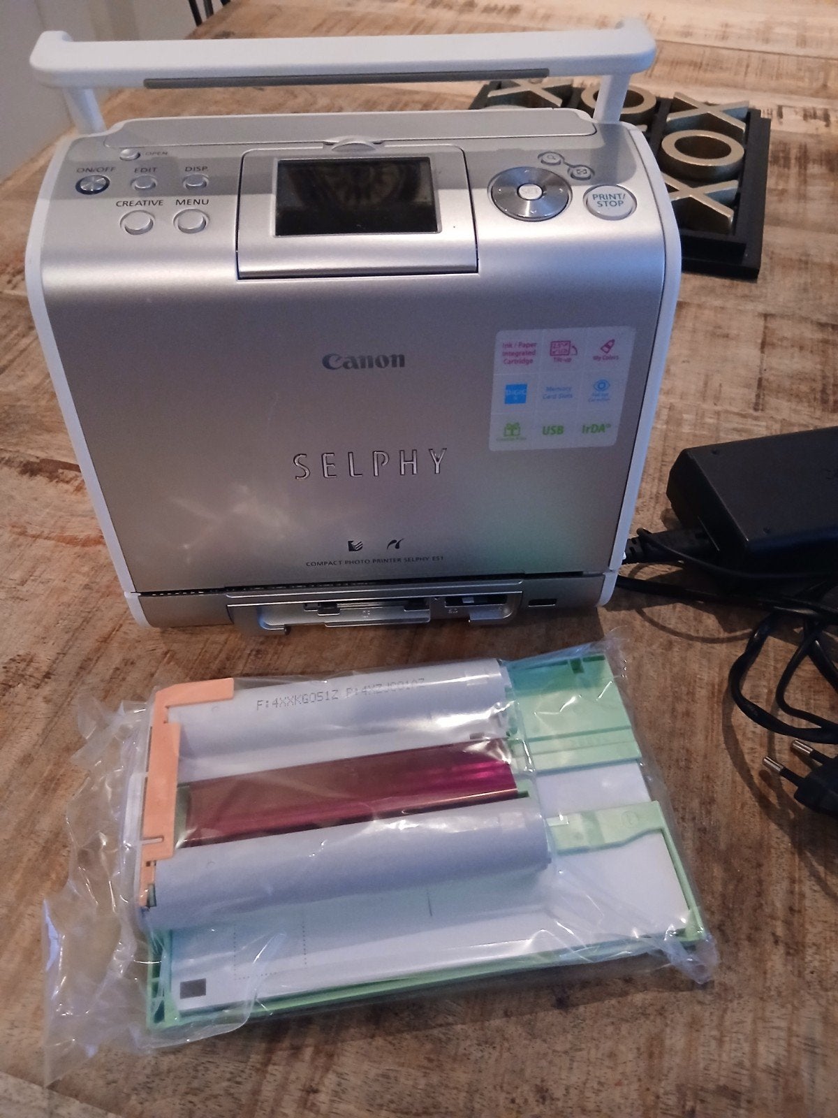 Canon Selphy ES1 Compacte Fotoprinter met accessoires, Gebruikt, Fotoprinter, Canon, Kleur printen