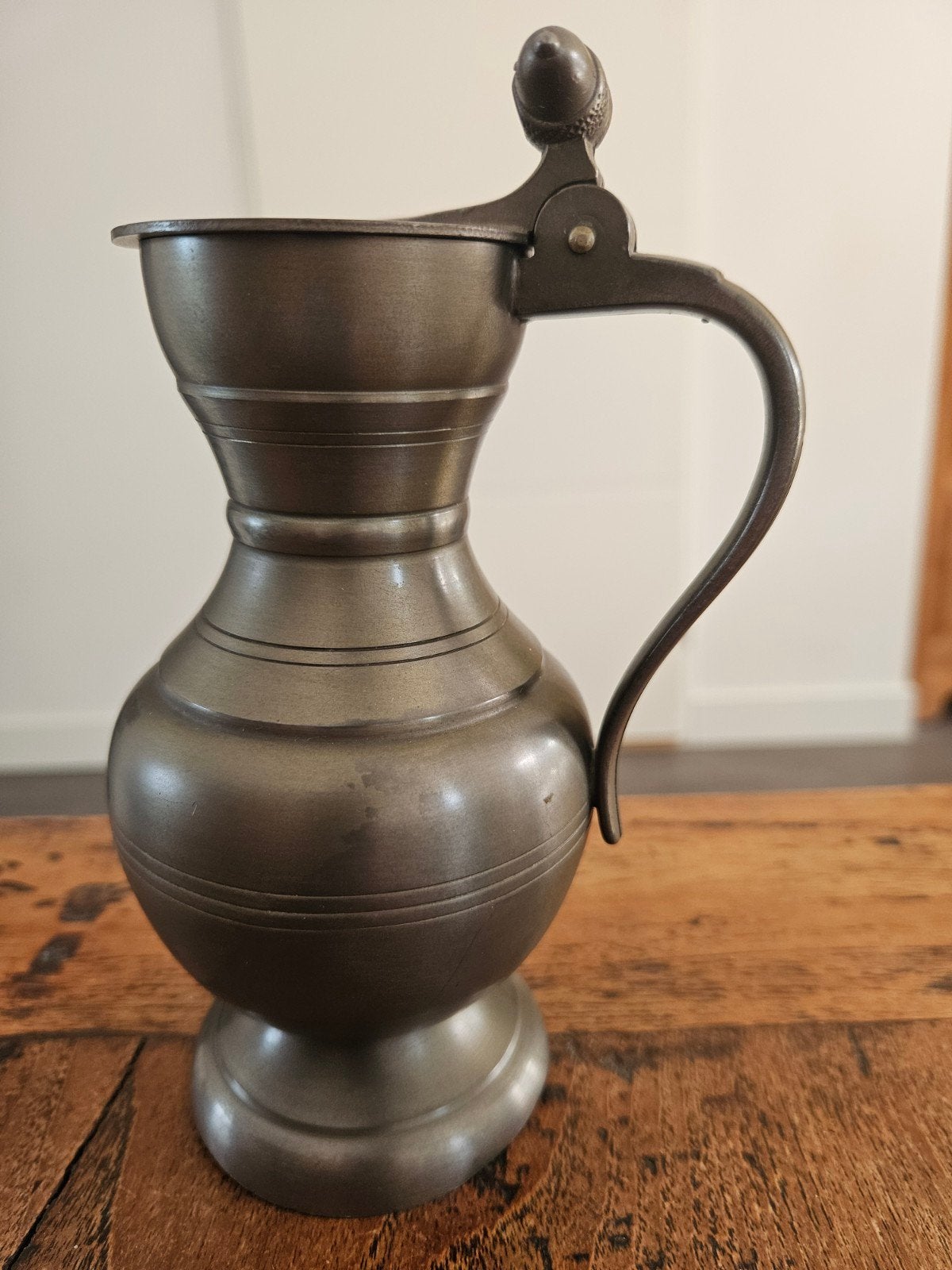 Antieke tinnen kan met deksel - Tiel Rio Holland, Antiek en Kunst, Antiek | Tin, Ophalen of Verzenden