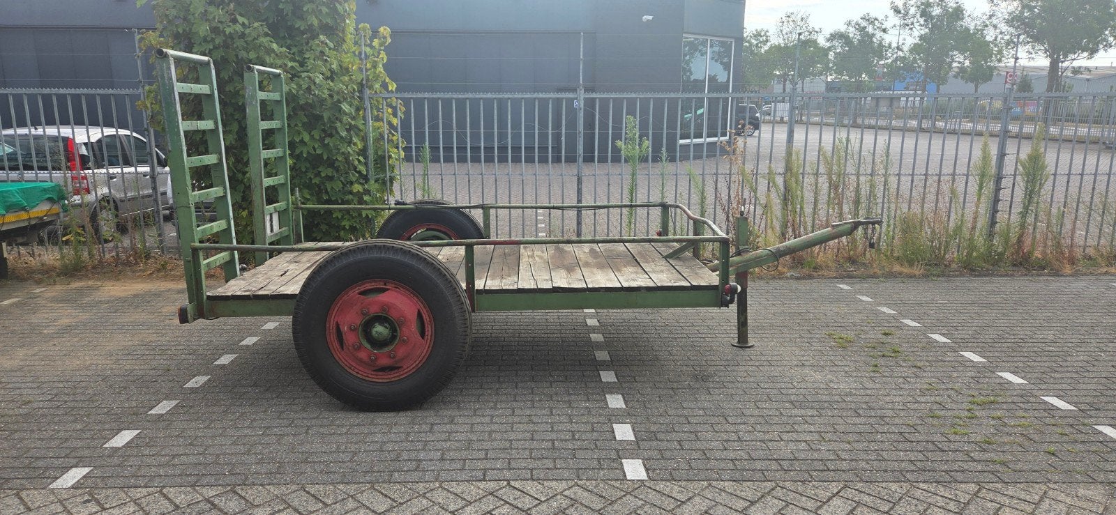 Stevige landbouwwagen,met kenteken, ideaal voor minigraver/t, Ophalen, Gebruikt