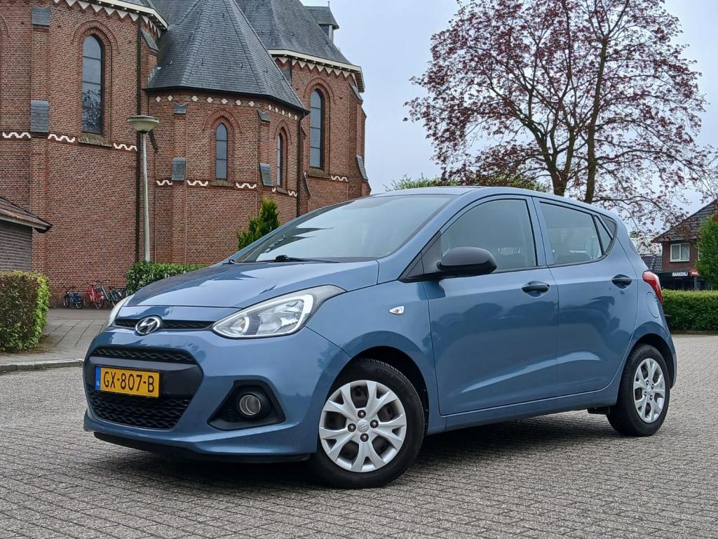 Hyundai i10 1.0i i-Motion (bj 2015), Gebruikt, Blauw, Origineel Nederlands, Bedrijf