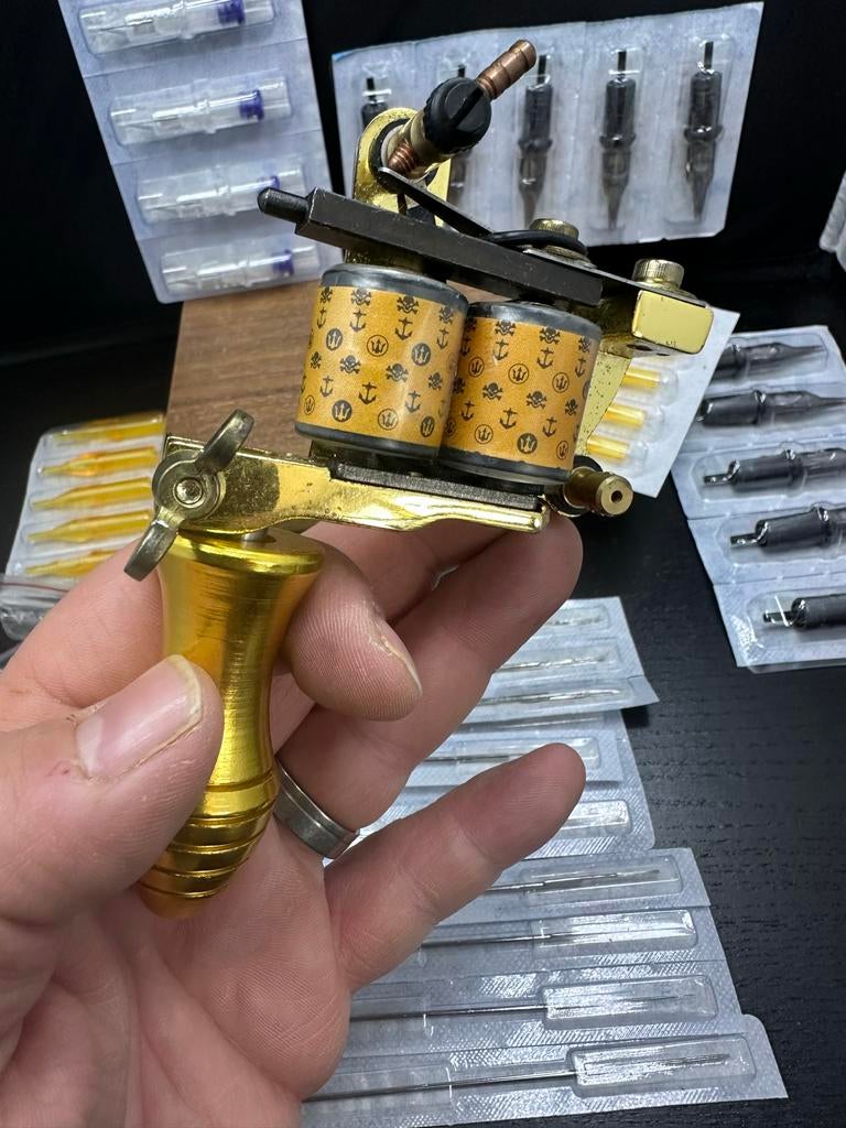 Tattoo machine dragonhawk set - spoelmachine naalden en tips, D, Ophalen of Verzenden, Zo goed als nieuw, D