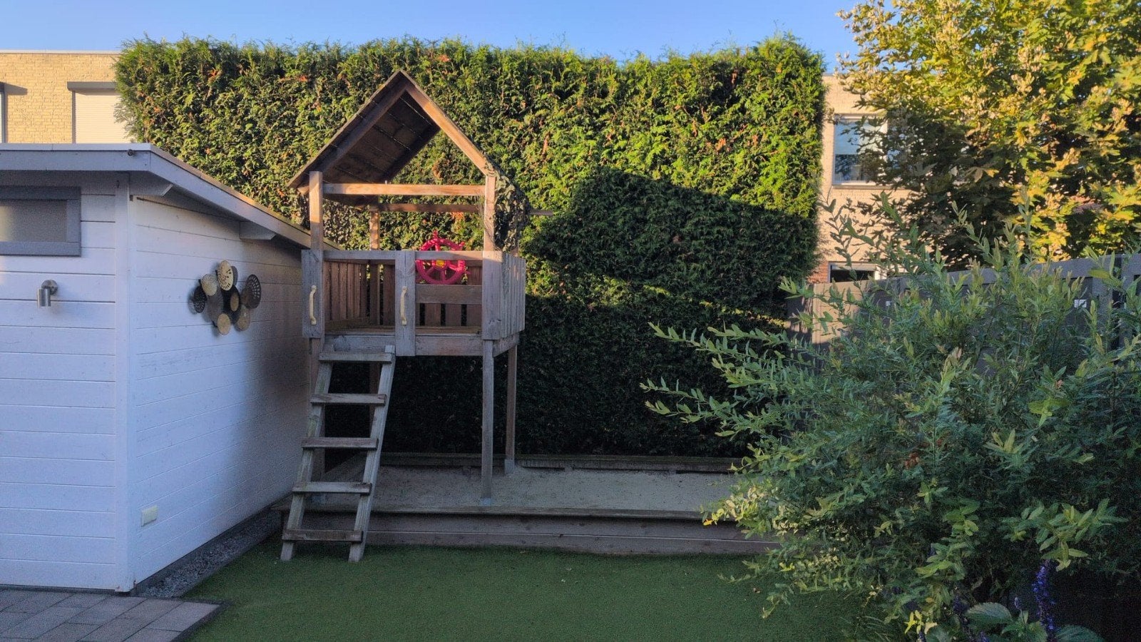 Houten speelhuisje, Kinderen en Baby's, Ophalen, Gebruikt, Hout