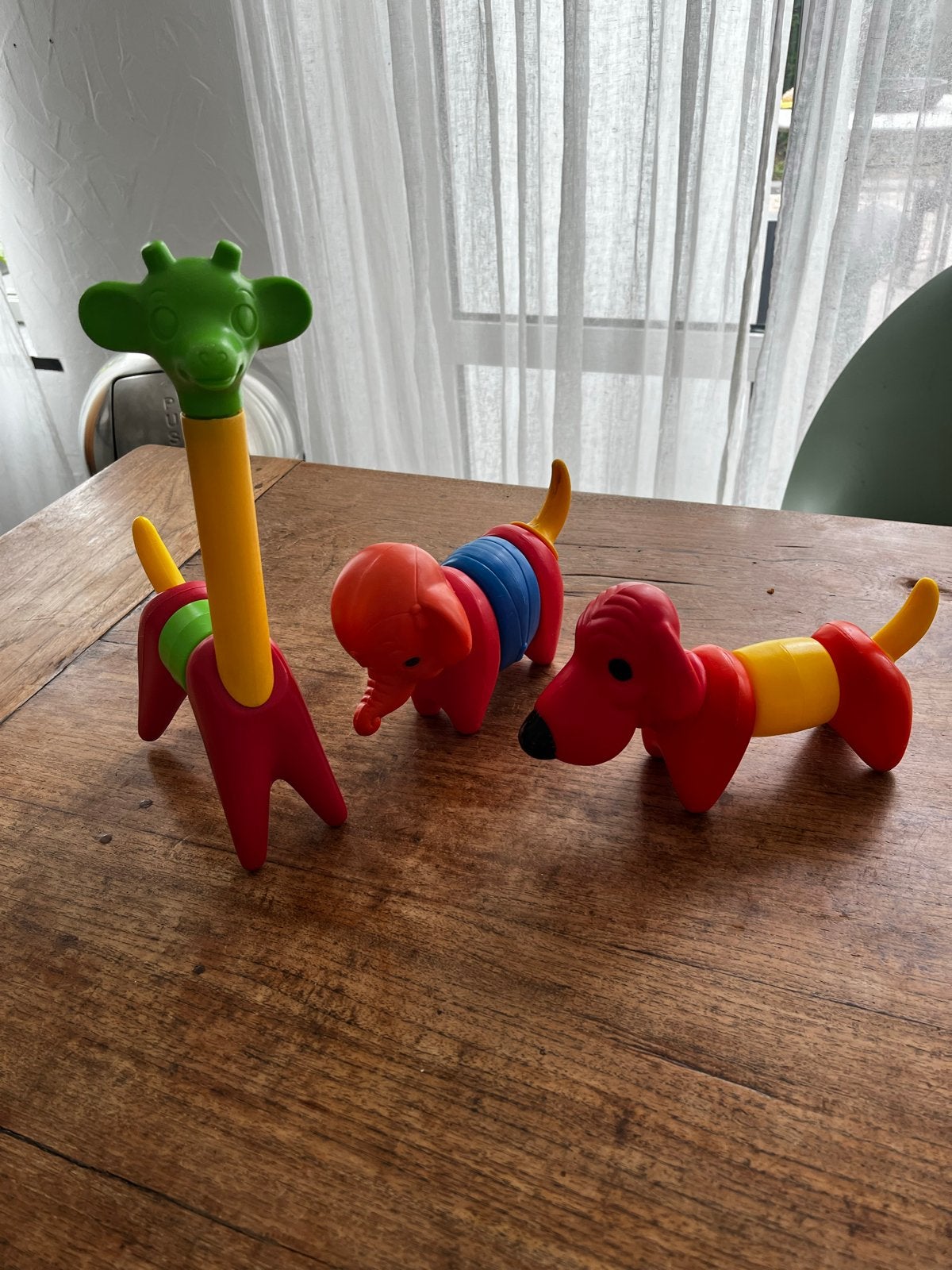 Vintage Tupperware speeldieren jaren 60/70 - Hond, Olifant,, Ophalen of Verzenden, Gebruikt, Jongen of Meisje