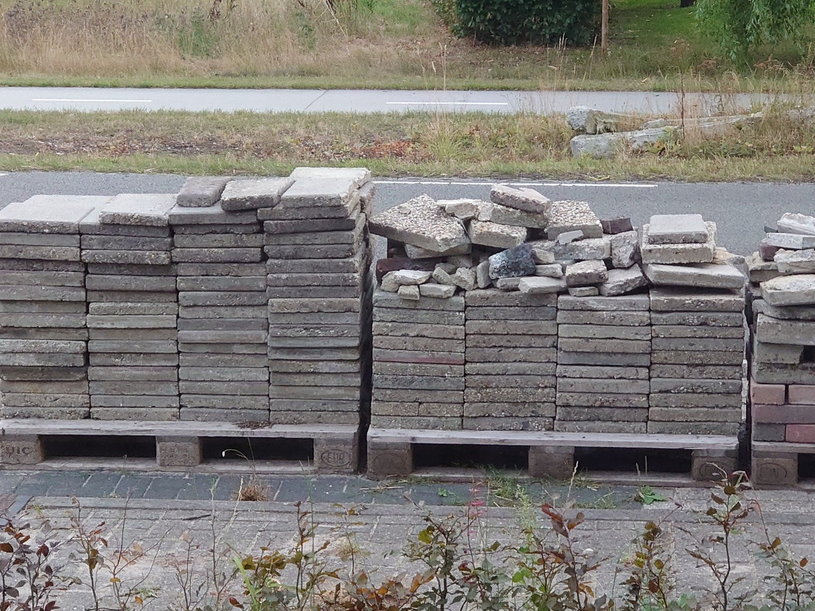 gratis 30x30 tegels, Ophalen, Gebruikt, Beton, Terrastegels
