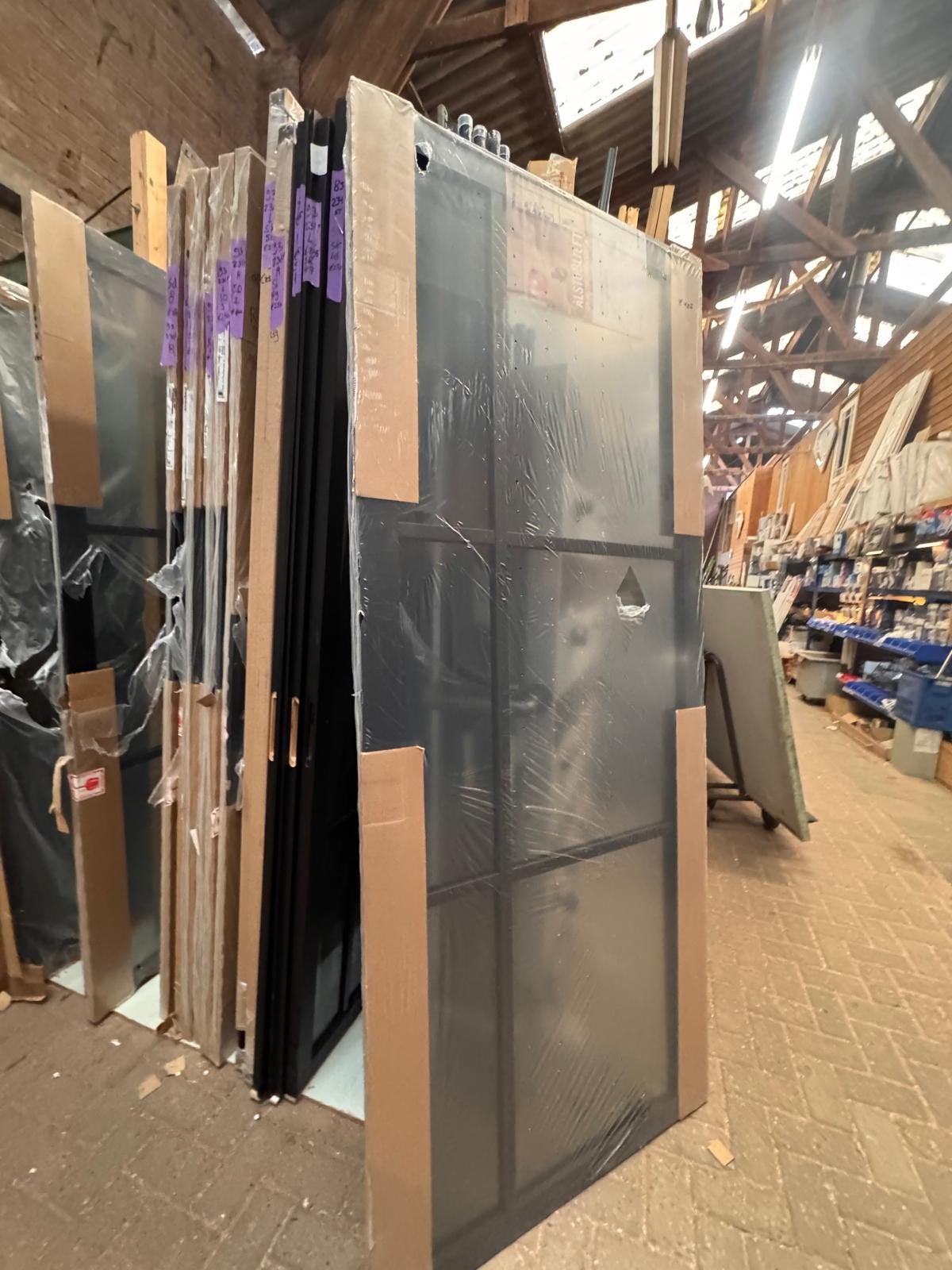 93x231,5 binnendeur opdek Rechts Svedex nieuw SD6, Ophalen, Binnendeur, Nieuw, Glas