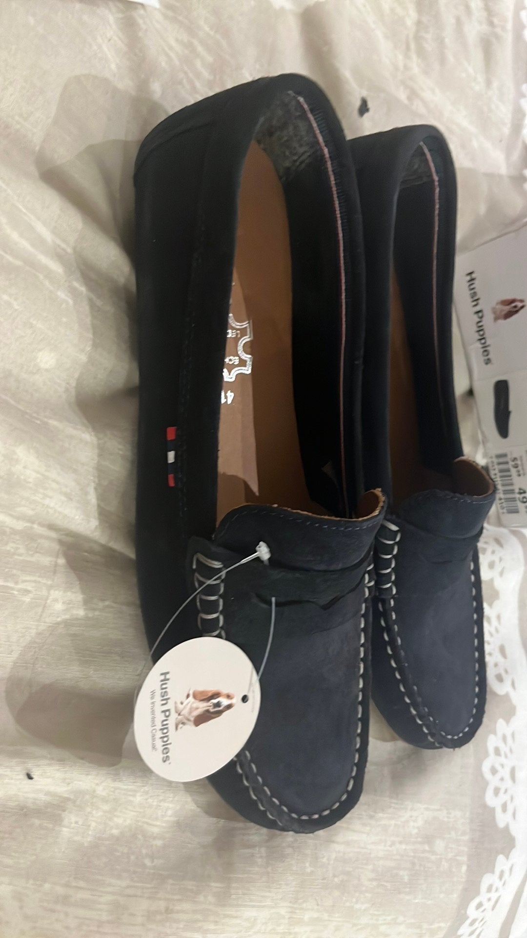 Nieuwe. Hush puppies mocassins 41, Schoenen met lage hakken, Blauw, Nieuw, Ophalen of Verzenden