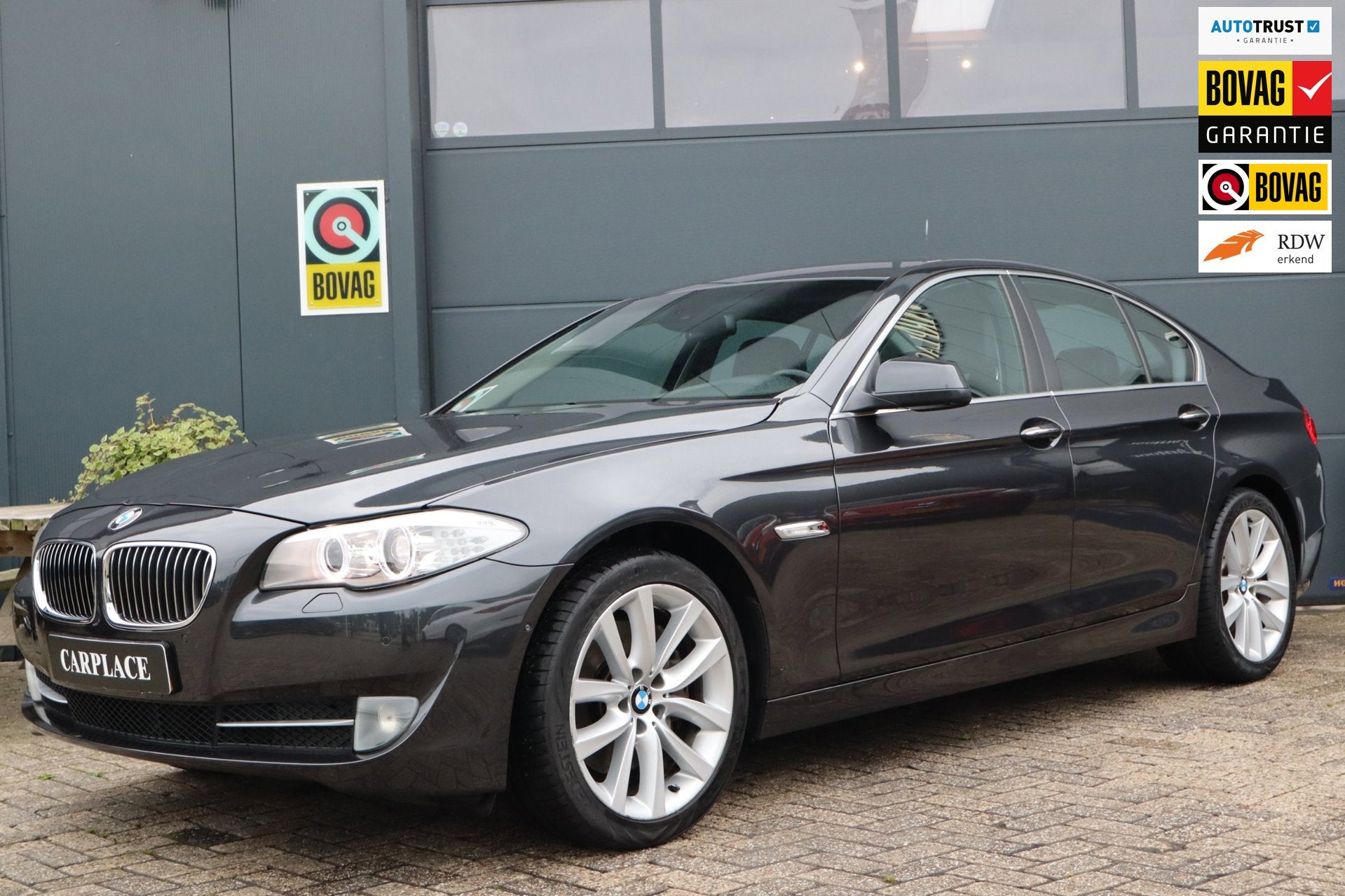 BMW 5-serie 535i High Executive-Dealer onderhouden, Automaat, Euro 5, Achterwielaandrijving, Zwart