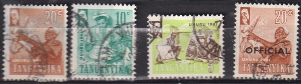 Tanganyika diverse, Verzenden, Gestempeld, Overige thema's
