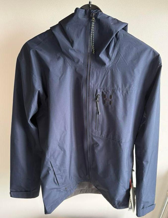 Nieuwe Haglöfs Alert GTX Jas vor mannen, maat M, donkerblauw, Ophalen of Verzenden, Nieuw, Kleding