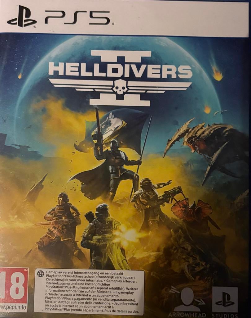 Helldivers 2 PS5 - Nieuwstaat, actievolle shooter, Online, Vanaf 18 jaar, Shooter, Ophalen of Verzenden