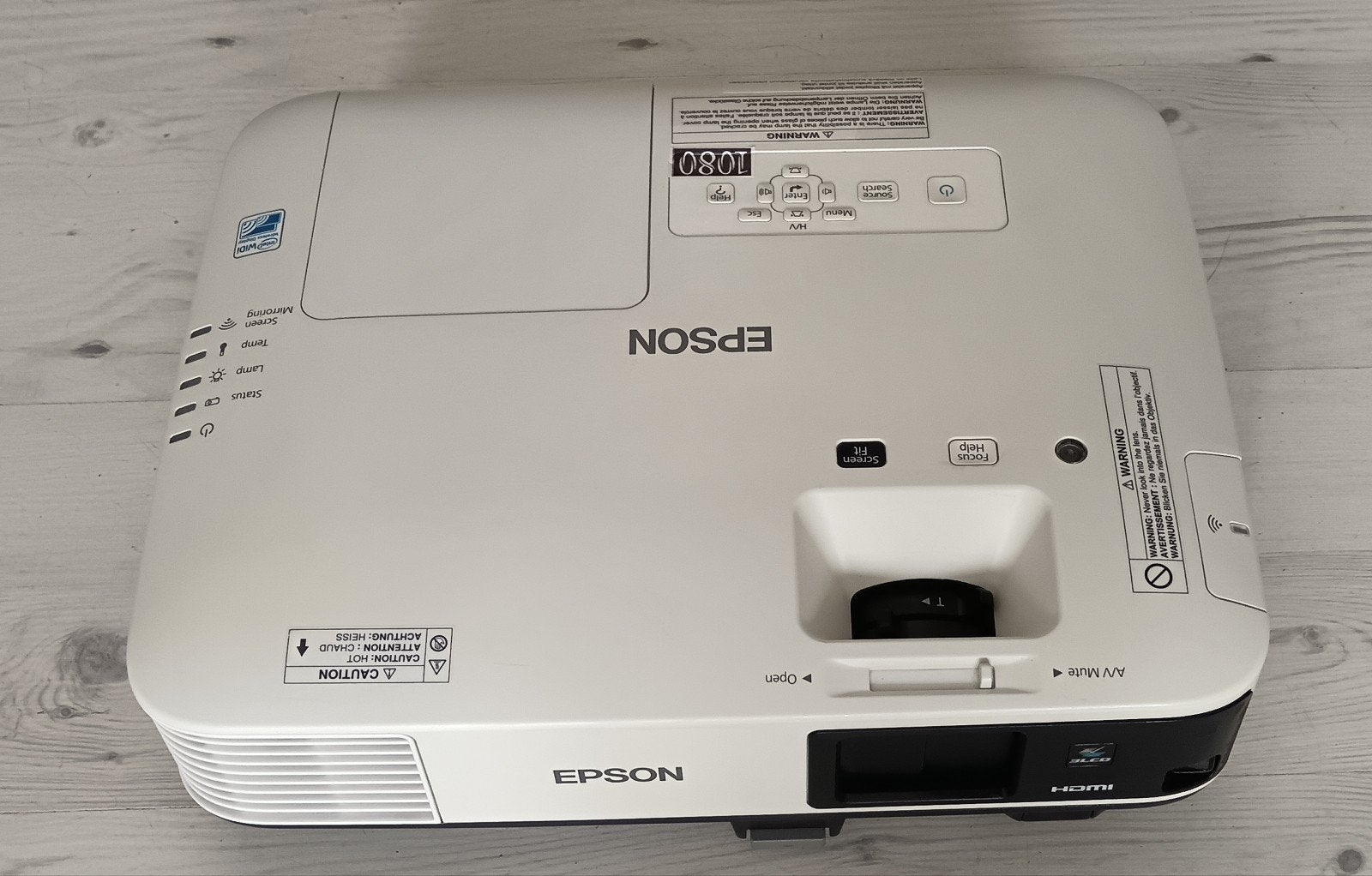 Epson eb-1980WU hd beamer/4800 ansilumen/2xHDMI/1080P/usb-a, Audio, Tv en Foto, Beamers, Nieuw, Ophalen of Verzenden