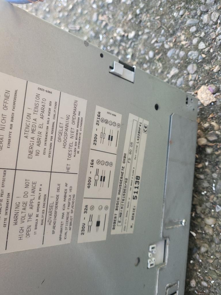 Te koop Bosch inductie kookplaat met defect, Witgoed en Apparatuur, Kookplaten, Gebruikt, Inbouw, Inductie, 4 kookzones