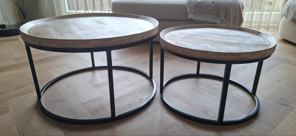 Salon tafel, Ophalen, 50 tot 100 cm, Rond, 50 tot 100 cm