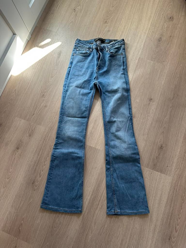 Flaire broek, Ophalen of Verzenden, Zo goed als nieuw, Blauw, W32 (confectie 46) of kleiner