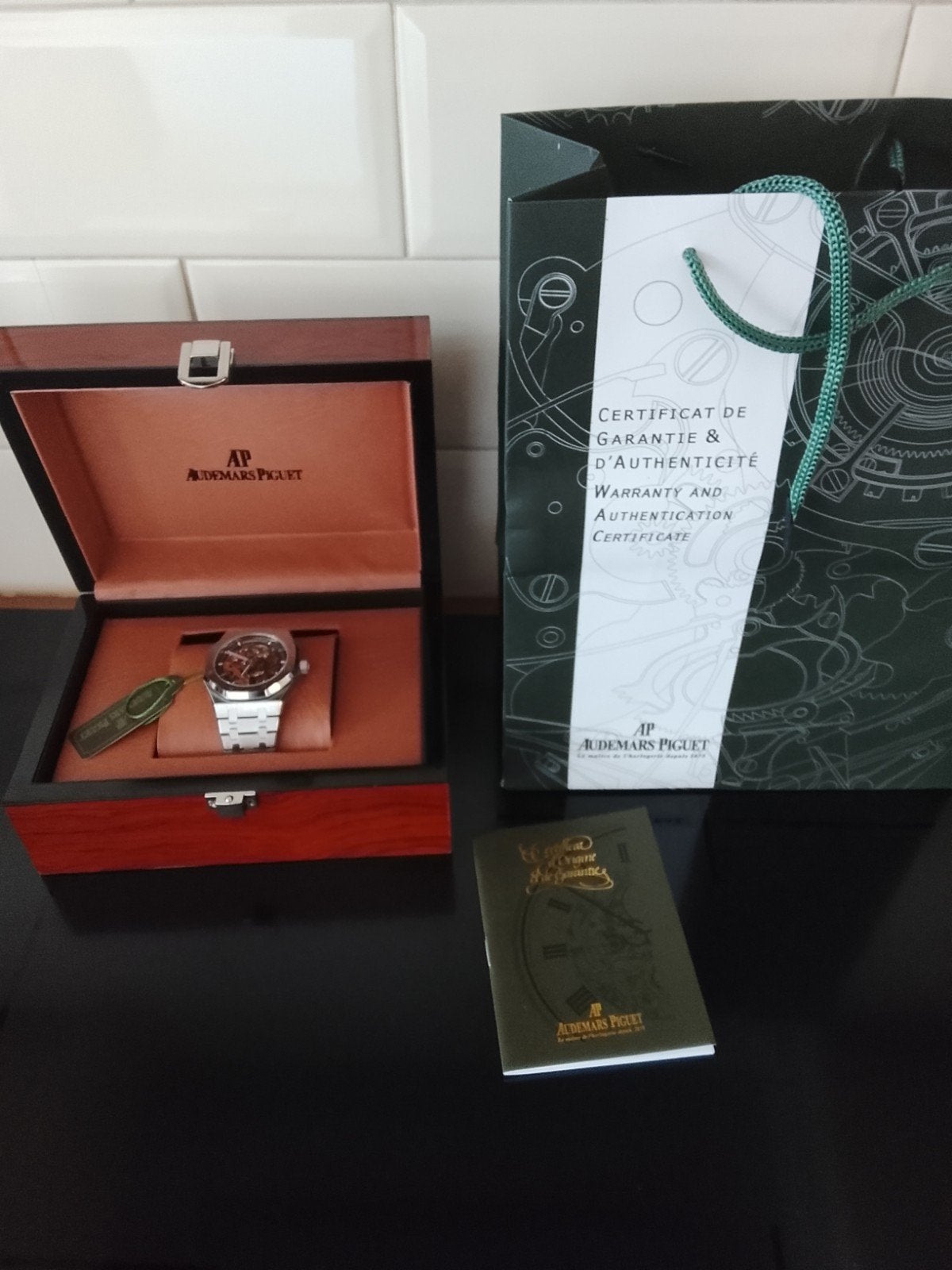 Audermars Piquet skeleton, Sieraden, Tassen en Uiterlijk, Ophalen of Verzenden, Waterdicht, Nieuw, Zwart