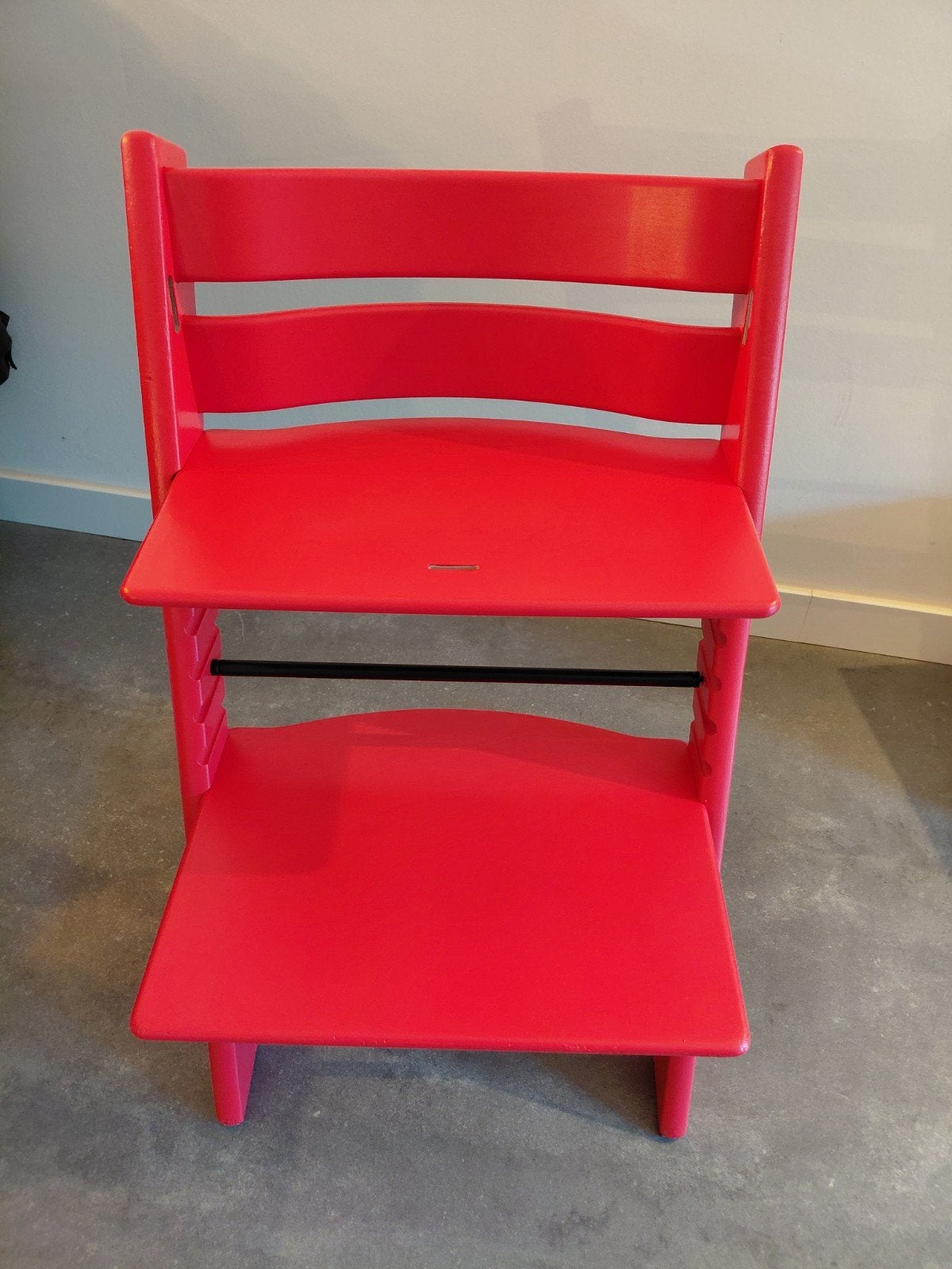 Stokke Tripp Trapp meegroeistoel - Fel Rood, Ophalen, Gebruikt, Meegroeistoel