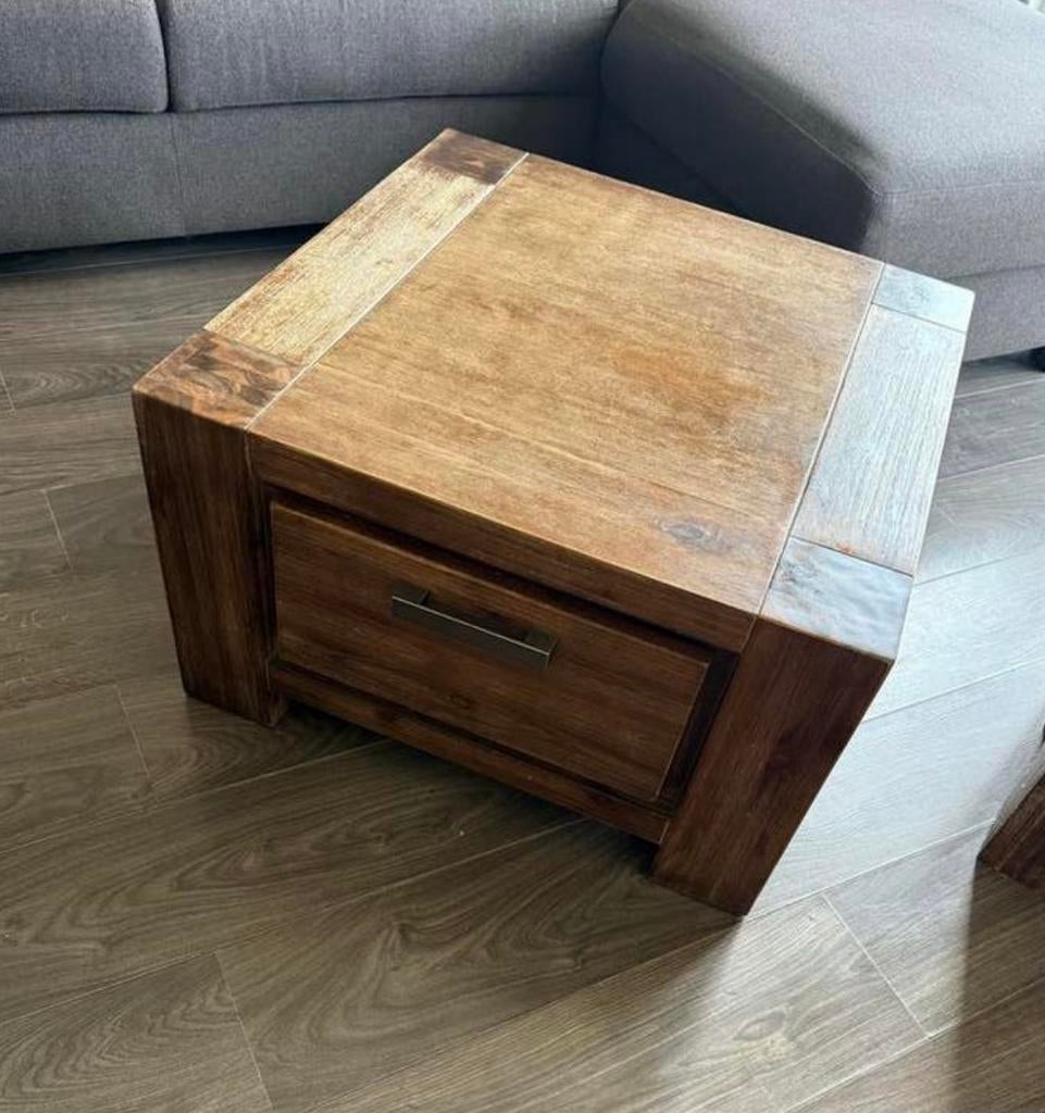 salontafel Pronto Meubelen - massief hout, Ophalen, Gebruikt, 200 cm of meer, 50 tot 100 cm