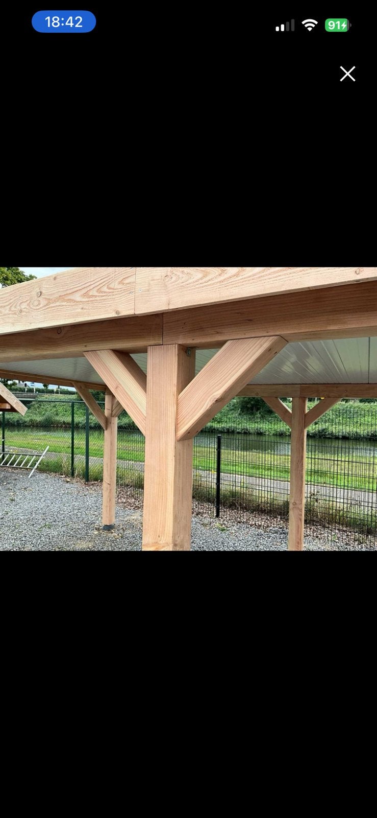 Afdak / carport 500 x 300 x 245 is een nieuw bouwpakket ‼️, Ophalen, Nieuw, Carport