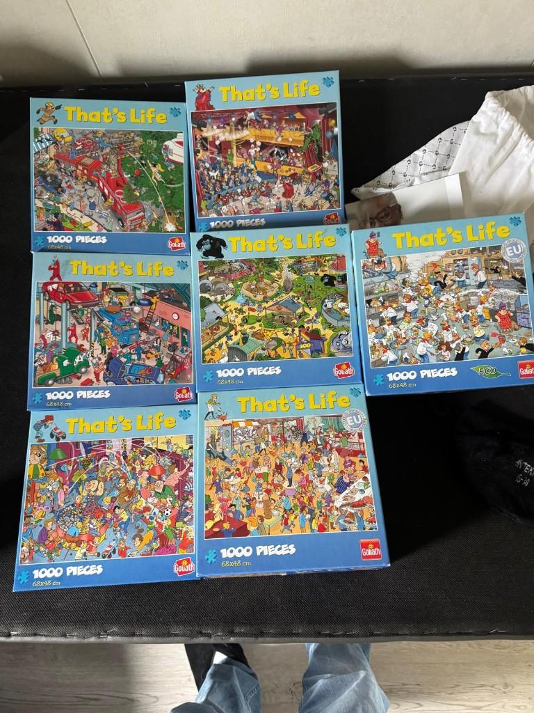 That's Life legpuzzels 1000 stukjes, Hobby en Vrije tijd, Denksport en Puzzels, Ophalen, 500 t/m 1500 stukjes, Zo goed als nieuw
