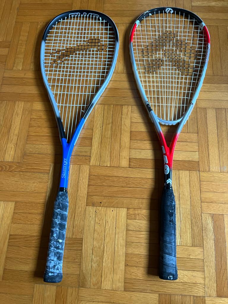 Twee squashrackets (Skazenger en Tecno), Ophalen of Verzenden, Gebruikt