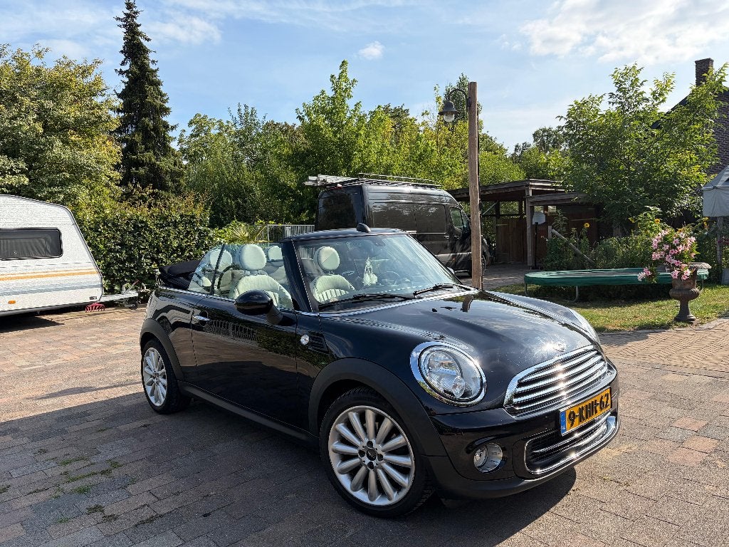Mini 1.6 Cooper Roadster 2013 Zwart, Beige, 4 cilinders, Cabriolet, 4 stoelen